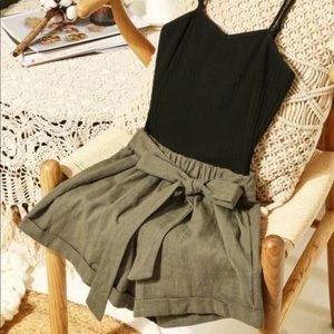 Two Tone Cami Romper